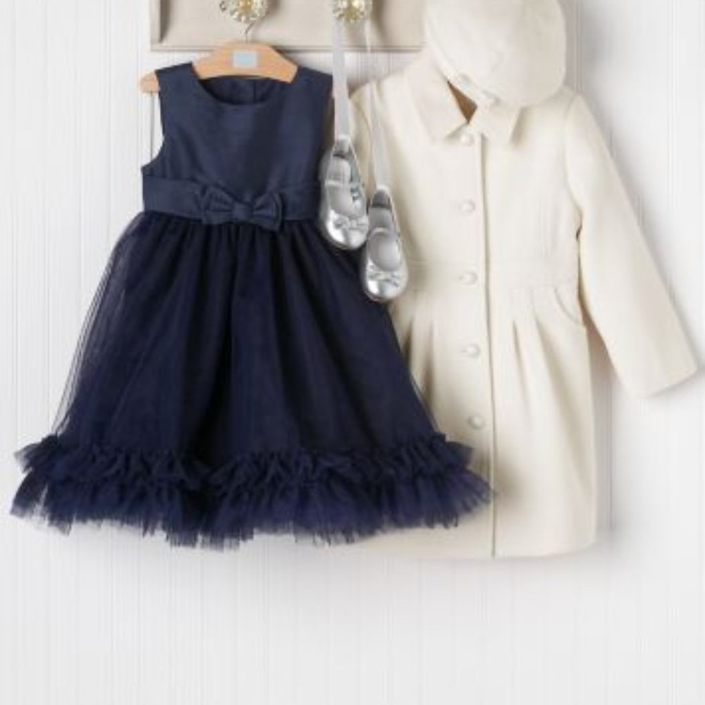 Janie and Jack navy silk tulle Holiday Traditions 2011 dress